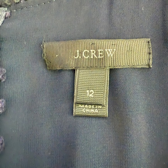 J.Crew Womens Swiss Dot Silk Blend Top Size 12 Peasant Cottagecore Feminine Boho - Picture 4 of 6